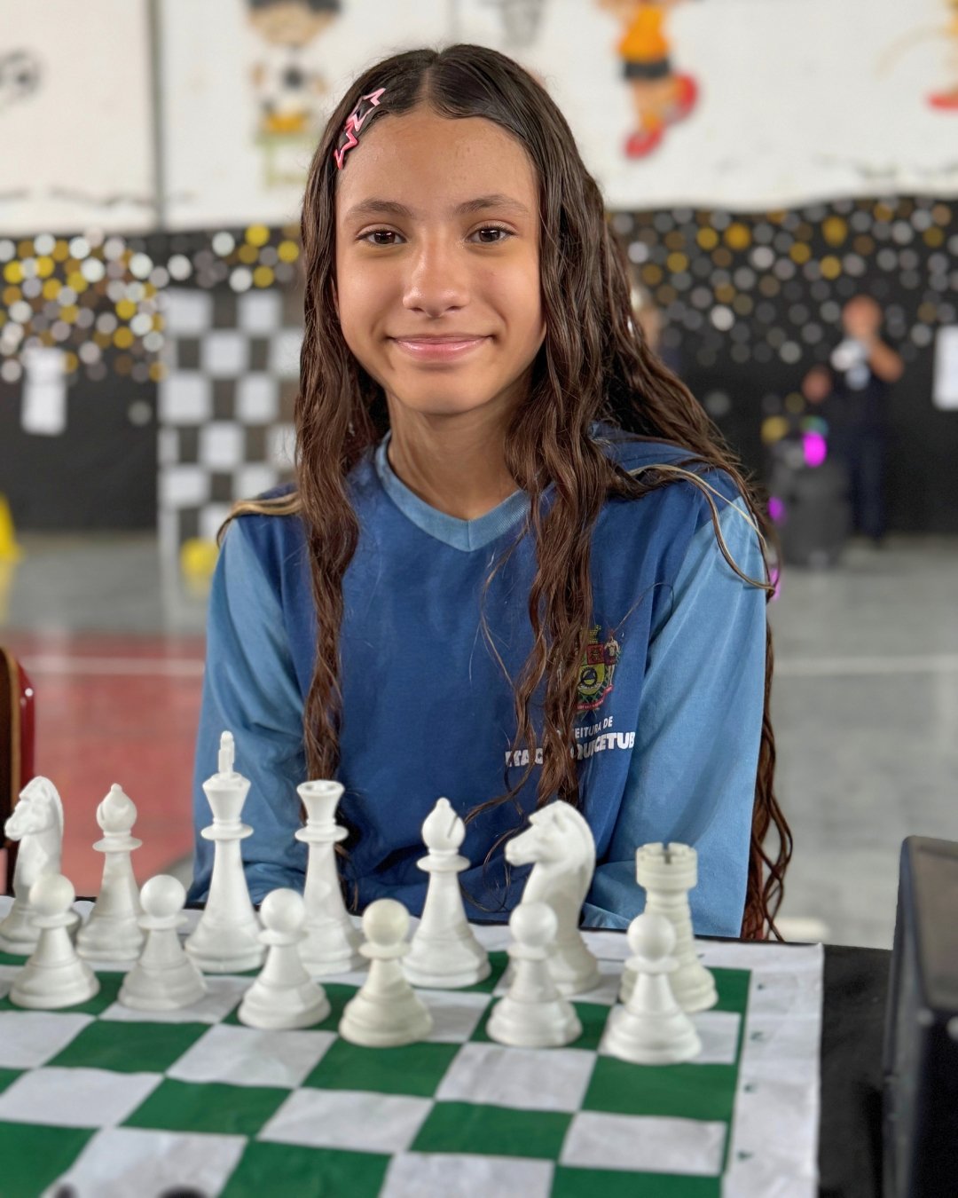 Torneio Individual de Xadrez reúne 200 estudantes na EMEB Josefa Costa de Souza Moura